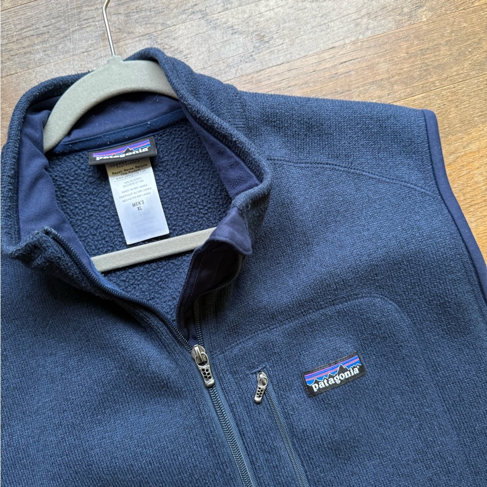 Patagonia Dark Blue Fleece Vest